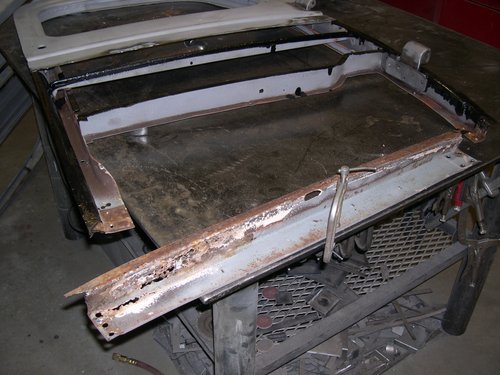 Old door bottom was in bad shape.