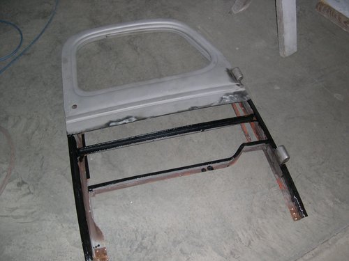 Old door skins and inner door bottoms rusted through. This is what was still in good shape and ready for rebuilding.