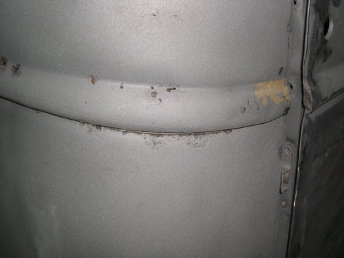 Beltline reveal was rotted across the entire back of the cab.