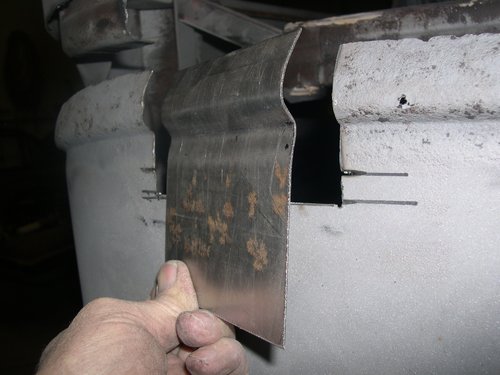 Patch panels for inner portion of beltline reveal were formed.